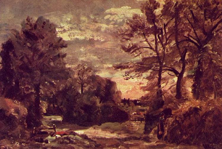 John Constable Landweg Norge oil painting art
